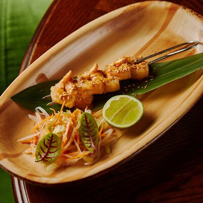 Кусияки с креветками в Рамен с уткой по цене 650 ₽