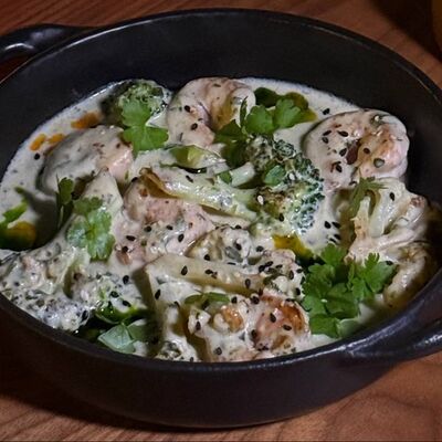 Креветки в соусе чкмерули в ROS по цене 480 ₽