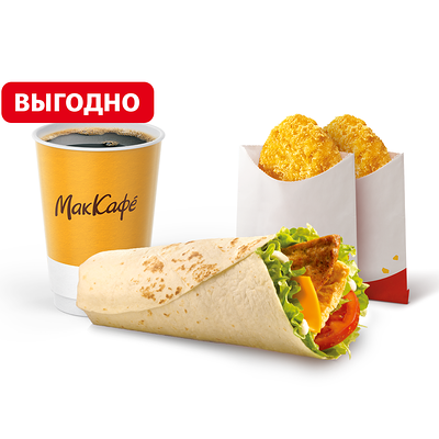 Фреш Ролл МакКомбо Большой в Макдоналдс по цене 265 ₽