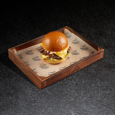 Смэшбургер с двойной котлетой из мраморной говядины в Frank by Баста по цене 650 ₽