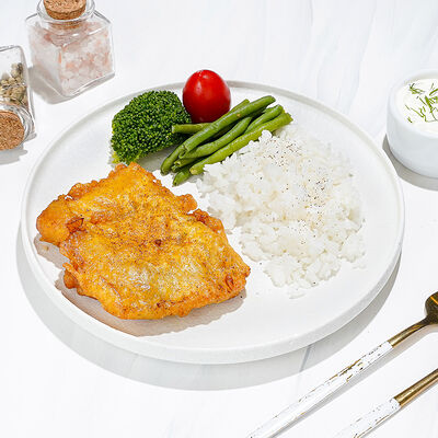 Треска с овощами и соусом тартар в Магбургер & Братья Караваевы по цене 325