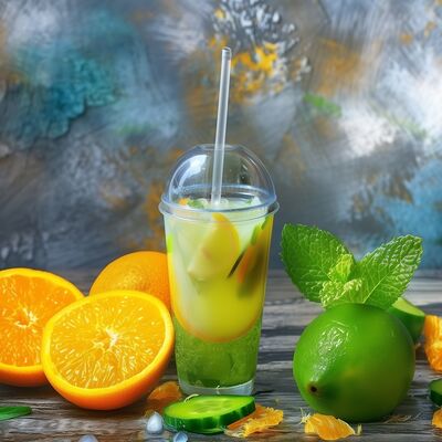 Лимонад Огурец-апельсин в Биг Хот-дог по цене 220 ₽