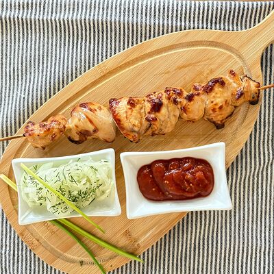 Шашлык из куриной грудки в На Плеханова по цене 400 ₽