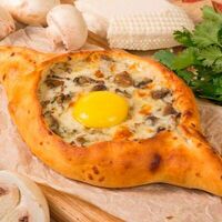 Хачапури с грибами и сыром в Мушмула