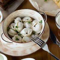 Фермерские мясные пельмени, отварные в ТестоФарш