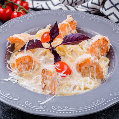 Паста с тигровыми креветками в Сахара по цене 1190 ₽