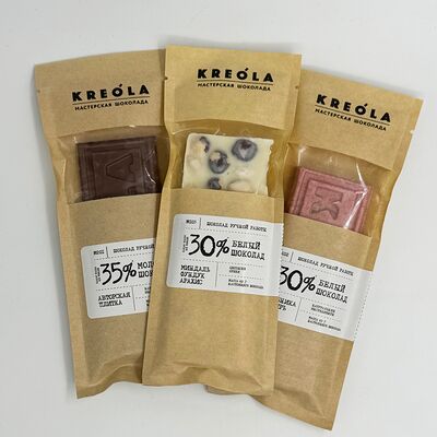 Шоколад ручной работы в Уголок по цене 395 ₽