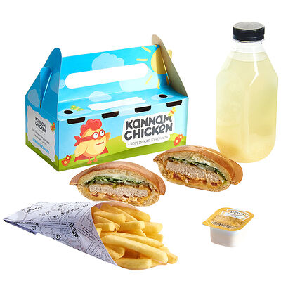 Кидс комбо Ufo и фри в Kannam Chicken по цене 729