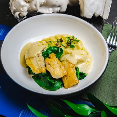 Треска и скордалия в KEFI greek kitchen по цене 850 ₽