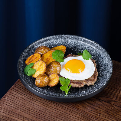 Бифштекс из мраморной говядины в Pafos по цене 650 ₽