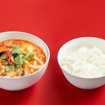 Хайнаньский суп с морепродуктами и рисом (аналог Том Ям) в ЧИХО по цене 750 ₽