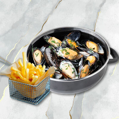 Мидии в соусе блю чиз картофель фри (хит) в Catch по цене 920 ₽