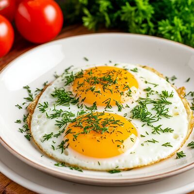 Двойная яичница в Шашлык с акцентом по цене 170 ₽