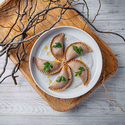 Гречневые вареники с грибами и постным мясом в VASILCHUKI Chaihona №1 по цене 590