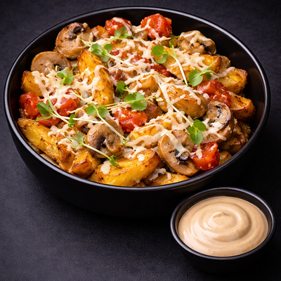 Сковородка с картофелем с куриным филе в Авто Япончик по цене 800 ₽