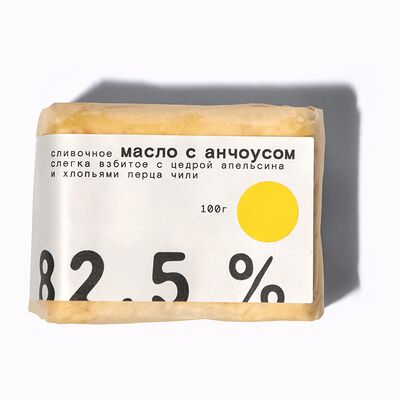 Сливочное масло с анчоусом и апельсином в Masa Madre по цене 400 ₽