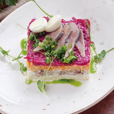 Сельдь под шубой в Сандуны Урал по цене 630 ₽