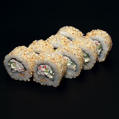 Холодный ролл Калифорния в кунжуте в Total Sushi по цене 470 ₽