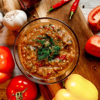 Салат мангал теплый в Бурум по цене 320 ₽