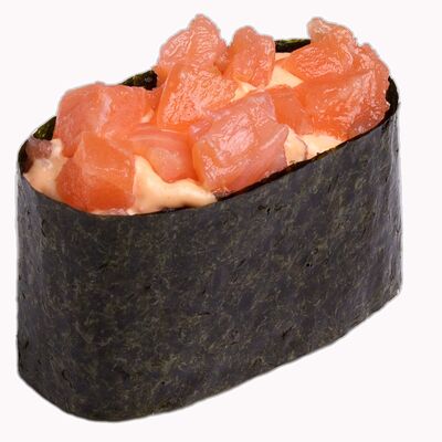 Гункан с лососем спайси в Pizza BonTon по цене 185 ₽