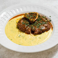 Ossobuco alla milanese, полента в Giovanni Medici