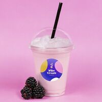 Молочный коктейль БлэкберриШейк со вкусом лесной ежевики в Vibecream мороженое