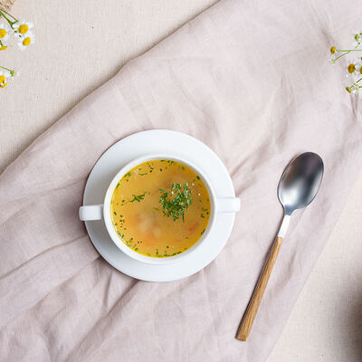 Куриный бульон с орзо в Bon Bistrot по цене 320 ₽