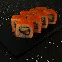 Ролл Калифорния с лососем в ОРИГАМИ