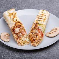 Шаверма с грибами и курицей в Кинг фуд