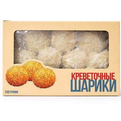 Замороженные креветочные шарики в панировке в Свежая устрица по цене 615 ₽