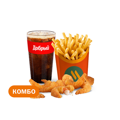 Креветки (9 шт.) Большой Комбо в Вкусно – и точка по цене 773 ₽