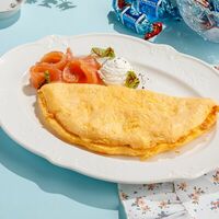 Омлет с лососем и сырным кремом в ЛарисуВаннуХочу