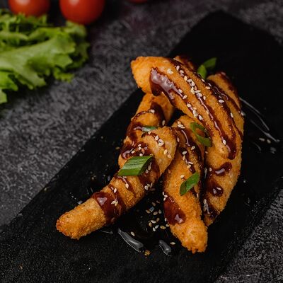 Креветки во фритюрев Полный песец по цене 287 ₽