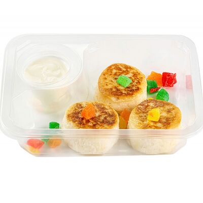 Сырники с йогуртово-лимонным соусомв Arabix по цене 245 ₽