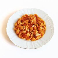 Орекьетте с креветками в соусе ромеско в Ёлки