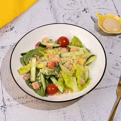 Боул с рисом и лососемв Пекарня Буханка по цене 479 ₽