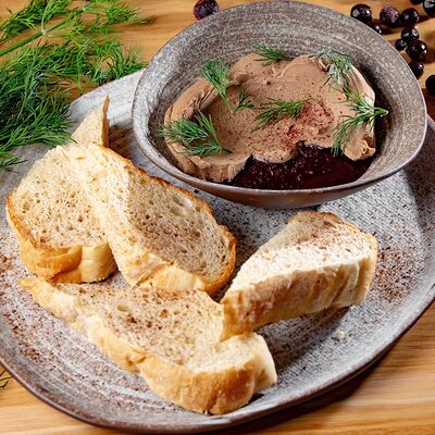 Д* Паштет из куриной печени в ЭлеКафе по цене 380 ₽