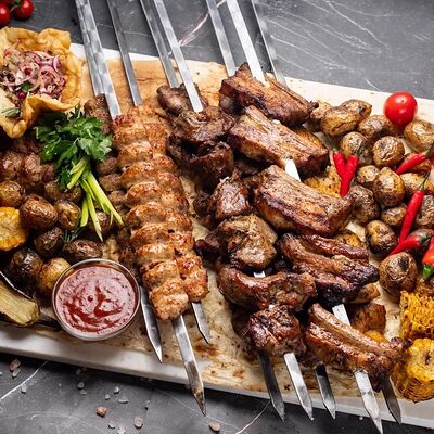 №29 Шашлычный сет на компанию из 25 человек в Шашлык Красногорск по цене 39970 ₽