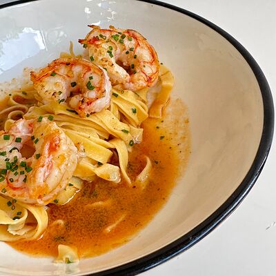 Паста с креветками и соусом Бер блан в Культурный код по цене 880 ₽