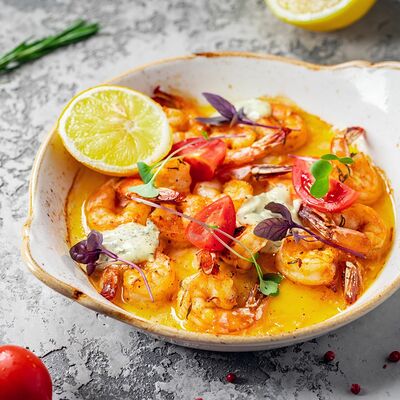 Креветки в чесночном масле в Blackberry по цене 708 ₽