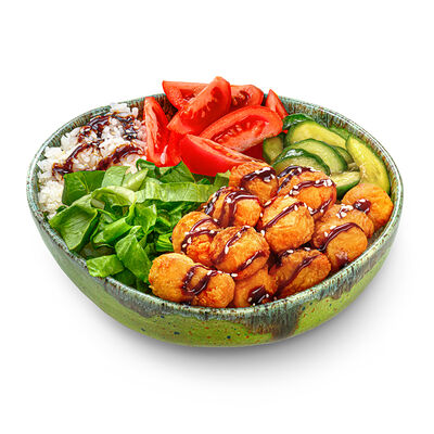 Донбури с криспи курицей под соусом тай в СушиВесла по цене 495 ₽