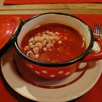 Постный борщ анны павловой с фасолью в Барщи