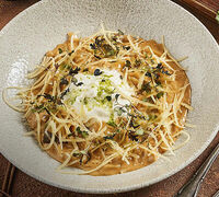 Паста белые грибы и страчателла в Сыроварня AndreAle