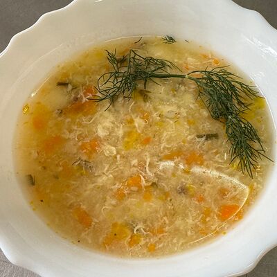 Суп кудряш с курицей и яйцом в Фортуна по цене 90 ₽