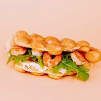 Вафля с креветками в Атта