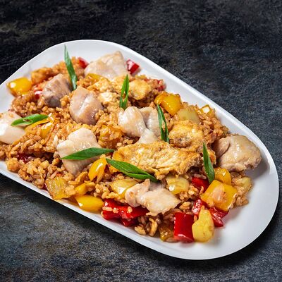 Теппаньяки рис с курицей в Вкусно Суши по цене 419