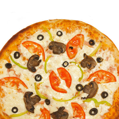 Пицца с ветчиной и грибами в Hot-Pizza по цене 588 ₽
