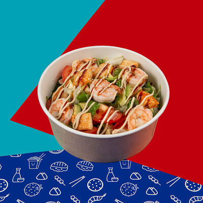 Салат с Креветками и соусом шива в Рыба ё по цене 679 ₽