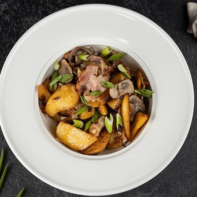 Картофель Айдахо с беконом и грибами в Пицца да Спагетти по цене 790 ₽