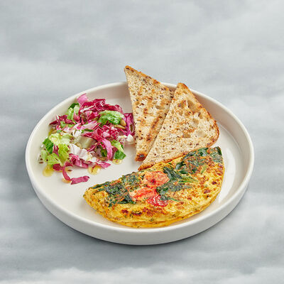 Омлет с черри и шпинатом в Буше по цене 475 ₽